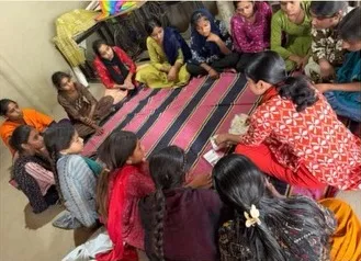 Women artisans at a training session